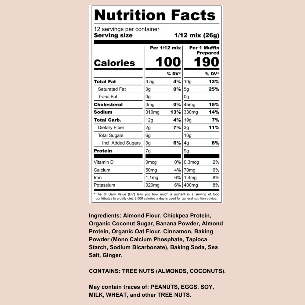 Protein-Packed Banana Muffin Mix
